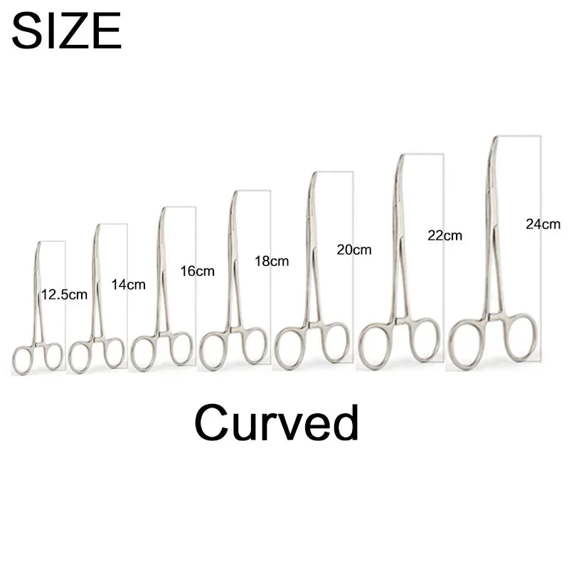 FLYSAND Stainless Steel Fishing Pliers Scissors Line Cutter Hook Remover Forceps Tackle Curved Tip Clamps Fishing Tools