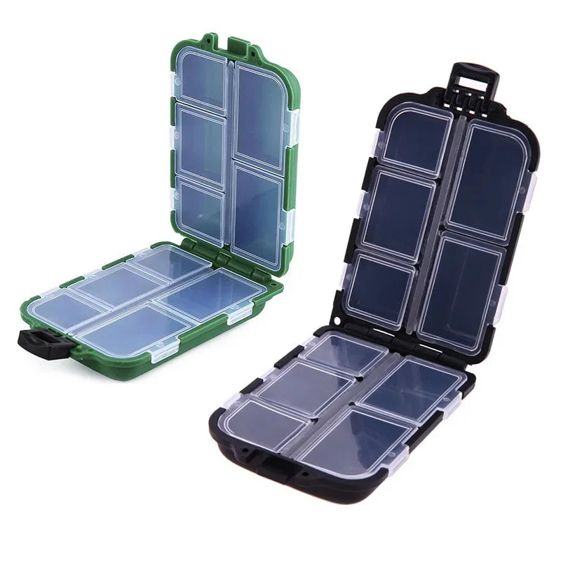 FLYSAND 10 Compartments Fishing Box Mini Storage Box