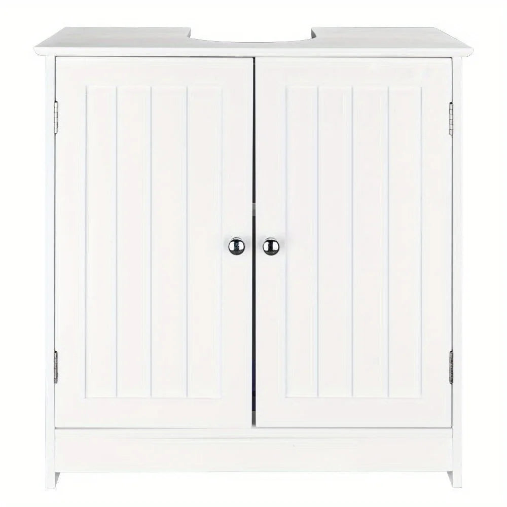 Bathroom double door shelf cabinet basin