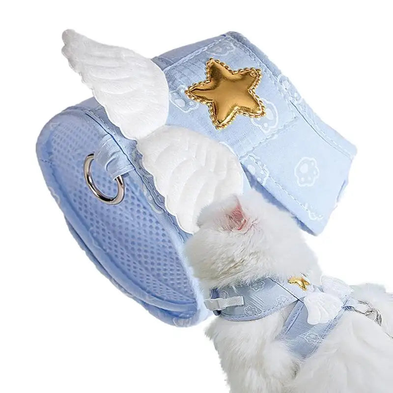 Kitten Harness Pet Cute Angel Wing Strap
