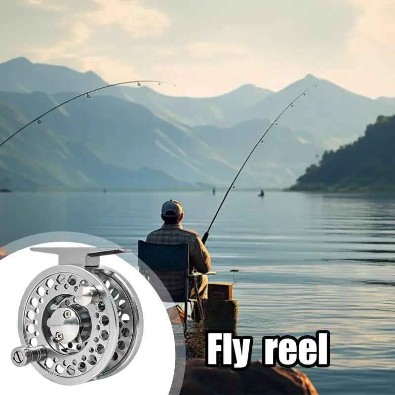 Fly Fishing Reel Freshwater Fishing Reel 6.4/7.4/8.4/9.4cm High strength Aluminum Alloy Spool