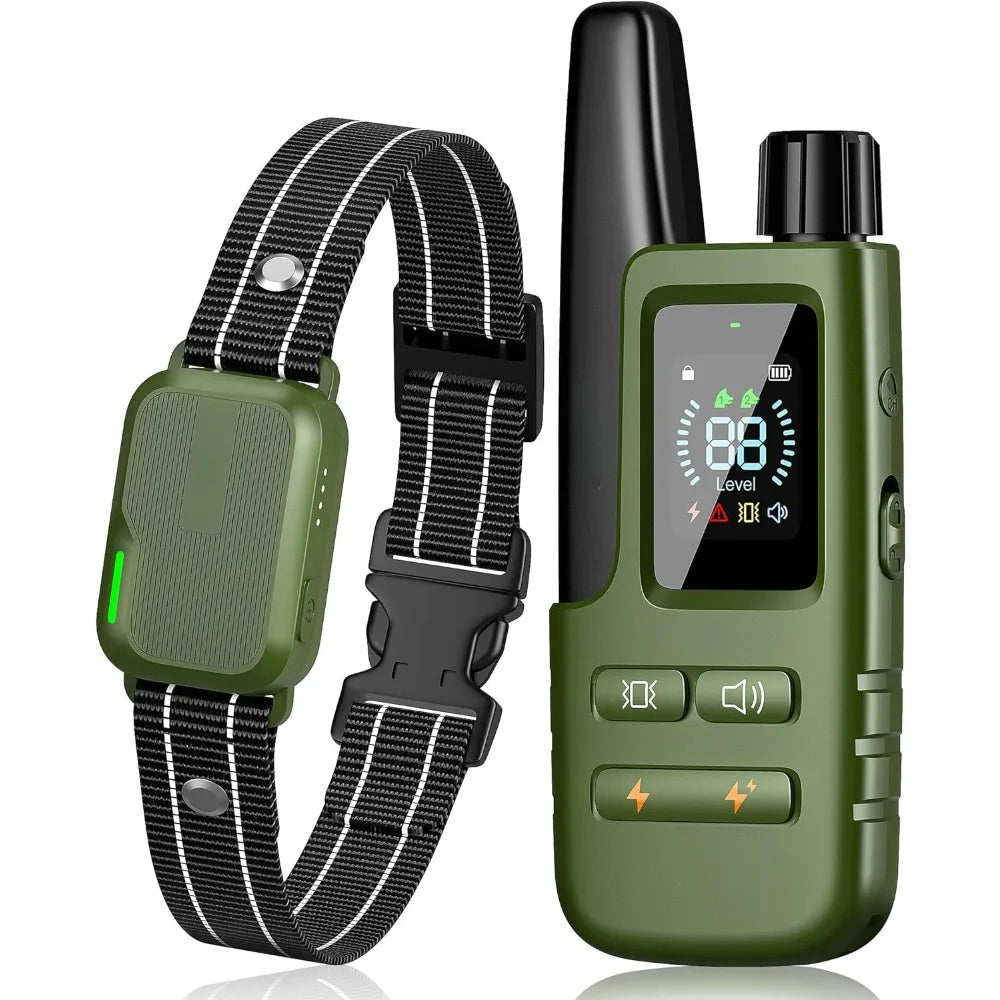 Dog Shock Collar, 3300FT Dog Training Collars with Remote IPX7 Waterproof with 4 Training Modes, Rechargeable E-Collar