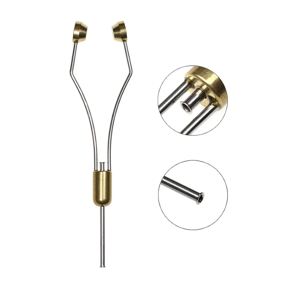 6pcs Fly Tying Tools Combo Kit Fly Tying Vise Bobbin Holder Threader Needle Whip Finisher Scissors