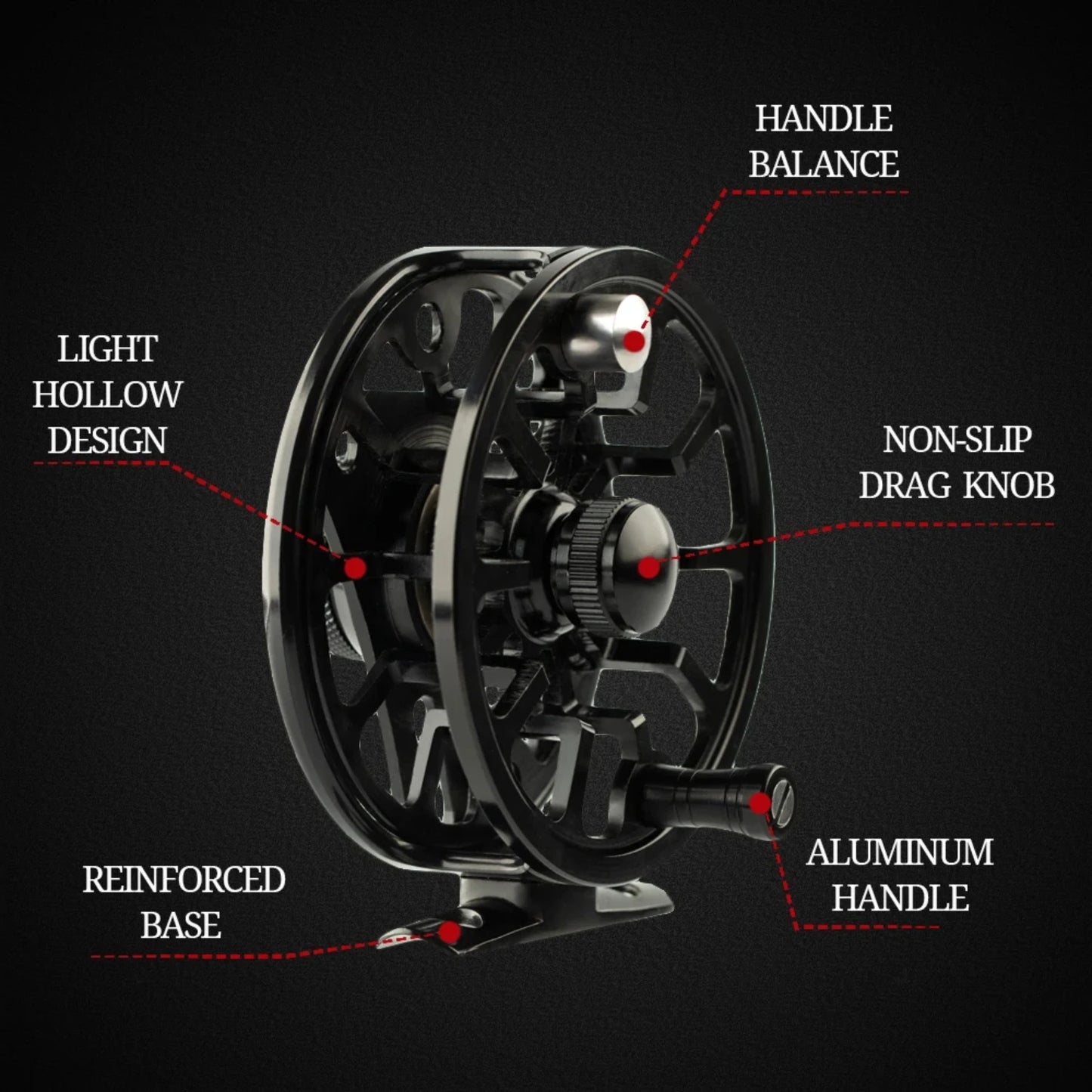 Fly Fishing Reel -machined Aluminum Alloy Body Trout Bass 3/4 5/6 Fly Reels Fishing Tackle