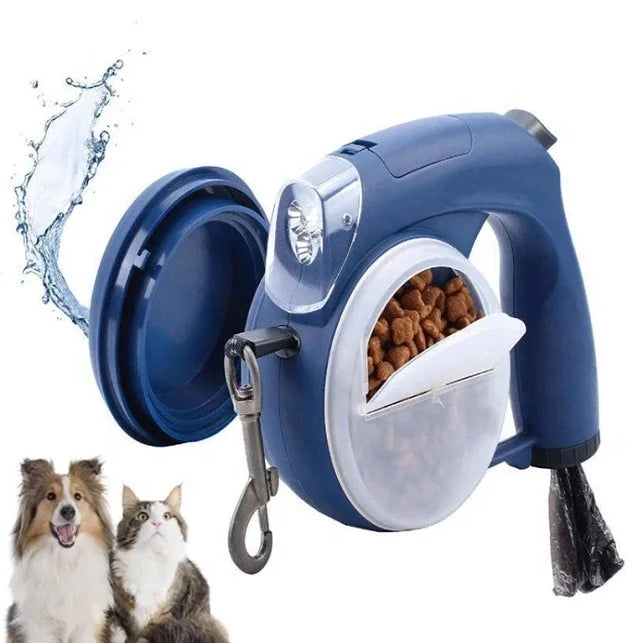 Retractable Adjustable Multifunctional LED Night Walking Leash