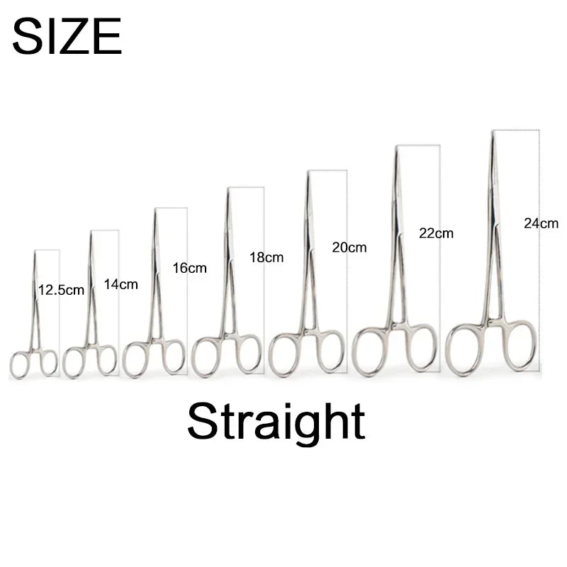 FLYSAND Stainless Steel Fishing Pliers Scissors Line Cutter Hook Remover Forceps Tackle Curved Tip Clamps Fishing Tools