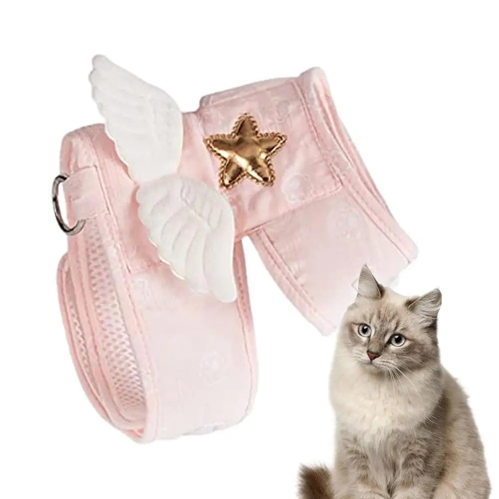 Kitten Harness Pet Cute Angel Wing Strap