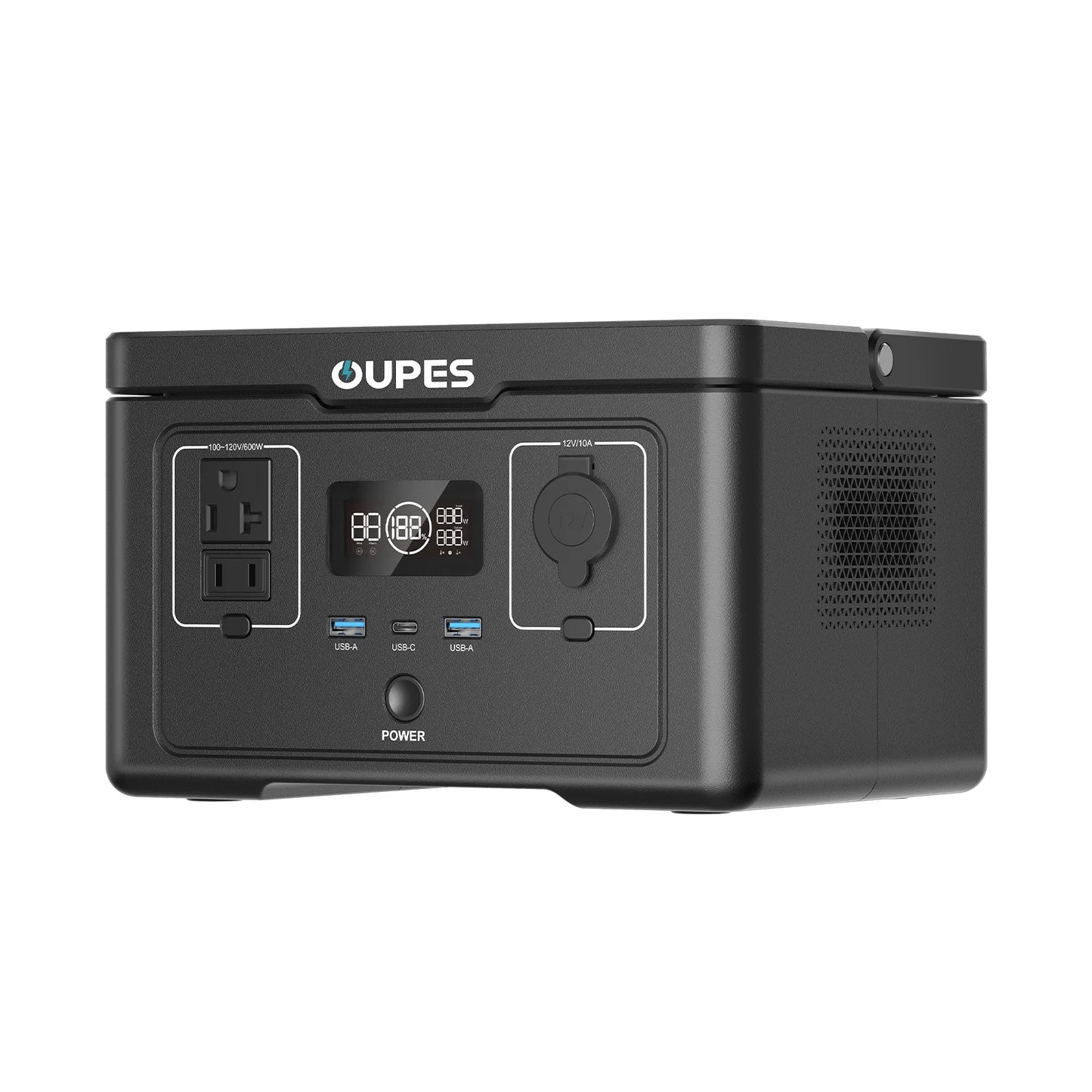 OUPES Exodus 600 Portable Power Station 600W 256Wh(1200w Surge) LFP Generator Camping Outdoor