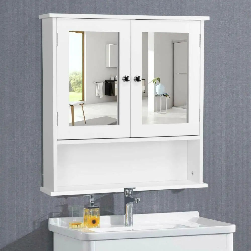 Bathroom Wall Mounted Mirrored Cabinet