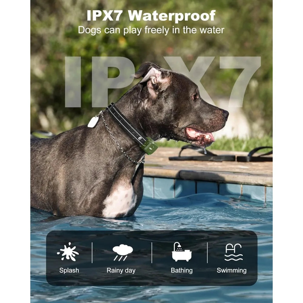 Dog Shock Collar, 3300FT Dog Training Collars with Remote IPX7 Waterproof with 4 Training Modes, Rechargeable E-Collar