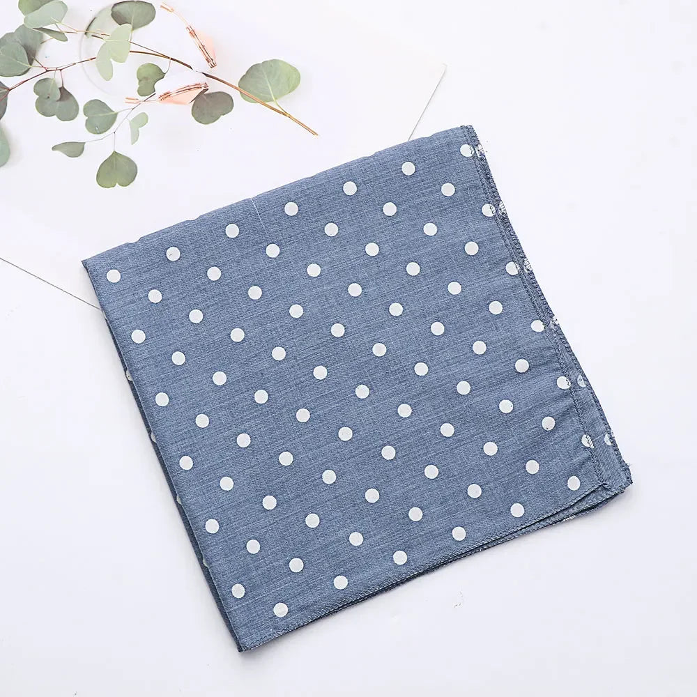 Pet Bandanas Plaid Dots Style Cotton Washable Bandanas For Puppies Kittens