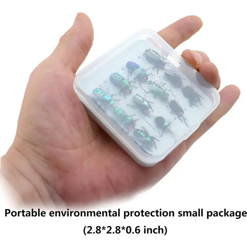 Fishing Fly Kit Bass Lure Set Of 12 Hand Tied Realistic Boxes Included Salmon Fishing Fly Bass Lure With Hooks For Freshwater