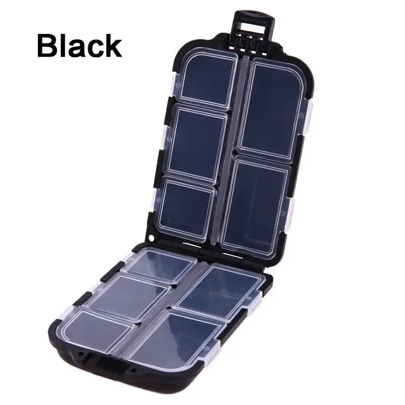 FLYSAND 10 Compartments Fishing Box Mini Storage Box