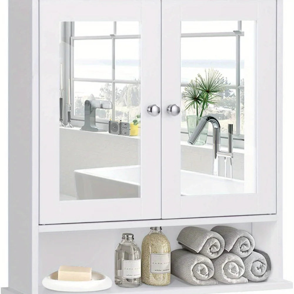 Bathroom Wall Mounted Mirrored Cabinet