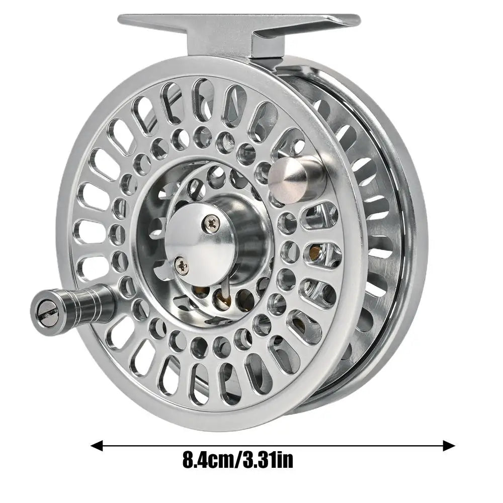 Fly Fishing Reel Freshwater Fishing Reel 6.4/7.4/8.4/9.4cm High strength Aluminum Alloy Spool