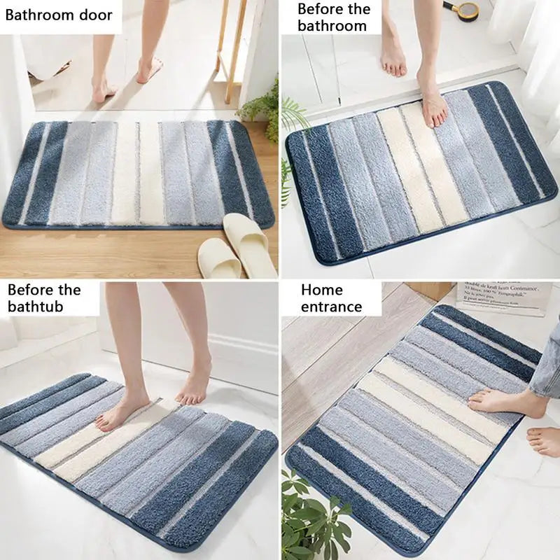 Super Absorbent Bathroom Rugs for Bathroom Machine Washable