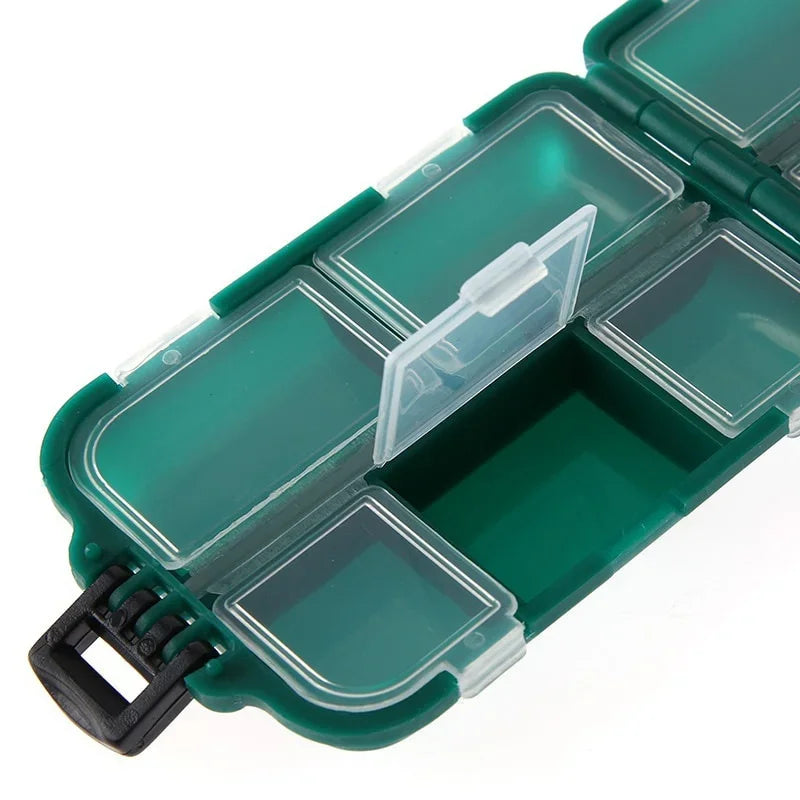 FLYSAND 10 Compartments Fishing Box Mini Storage Box