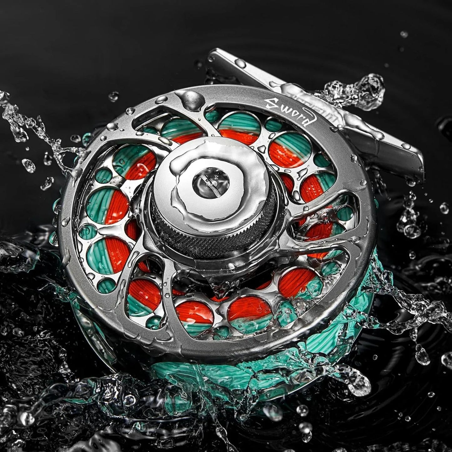 Fishing Reel, CNC-Machined Aluminum Alloy Fly Reel, 3/4, 5/6, 7/8, Weight, Black, Gunmetal, Space Gray