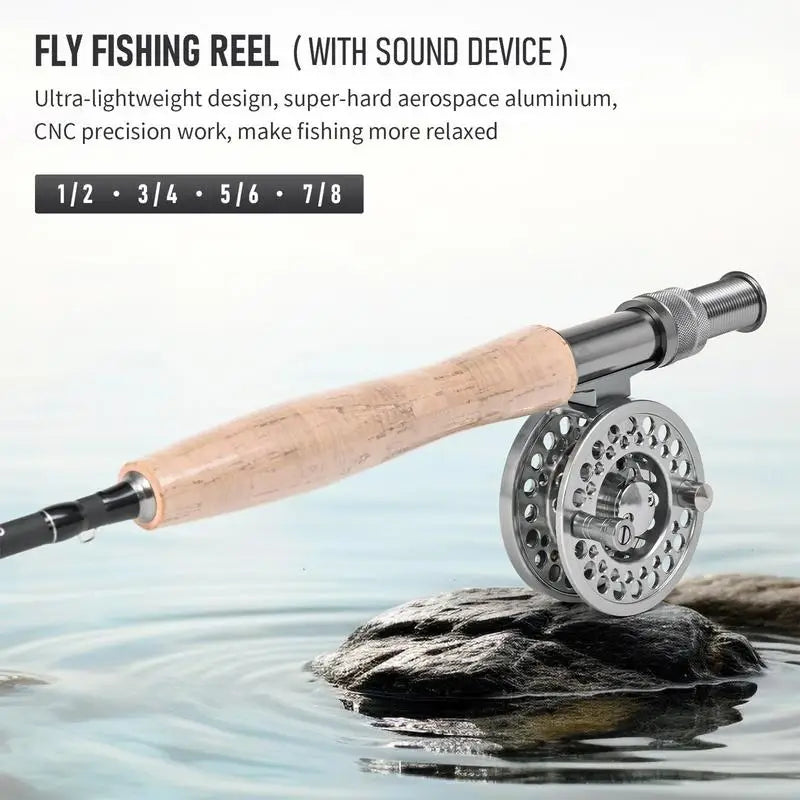 Fly Fishing Reel Freshwater Fishing Reel 6.4/7.4/8.4/9.4cm High strength Aluminum Alloy Spool