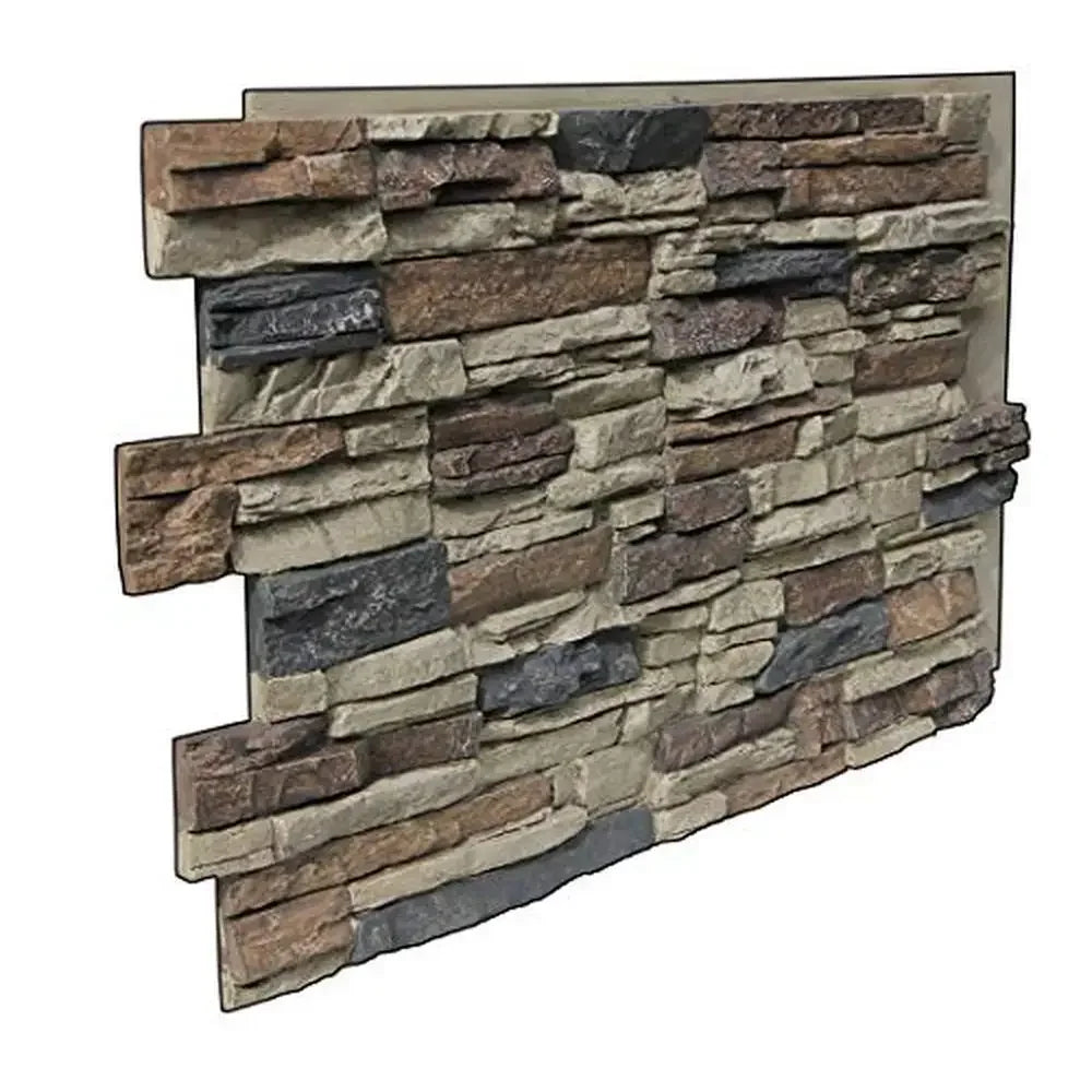 48x24 Class A Fire Rated Faux Stone Siding Panel.