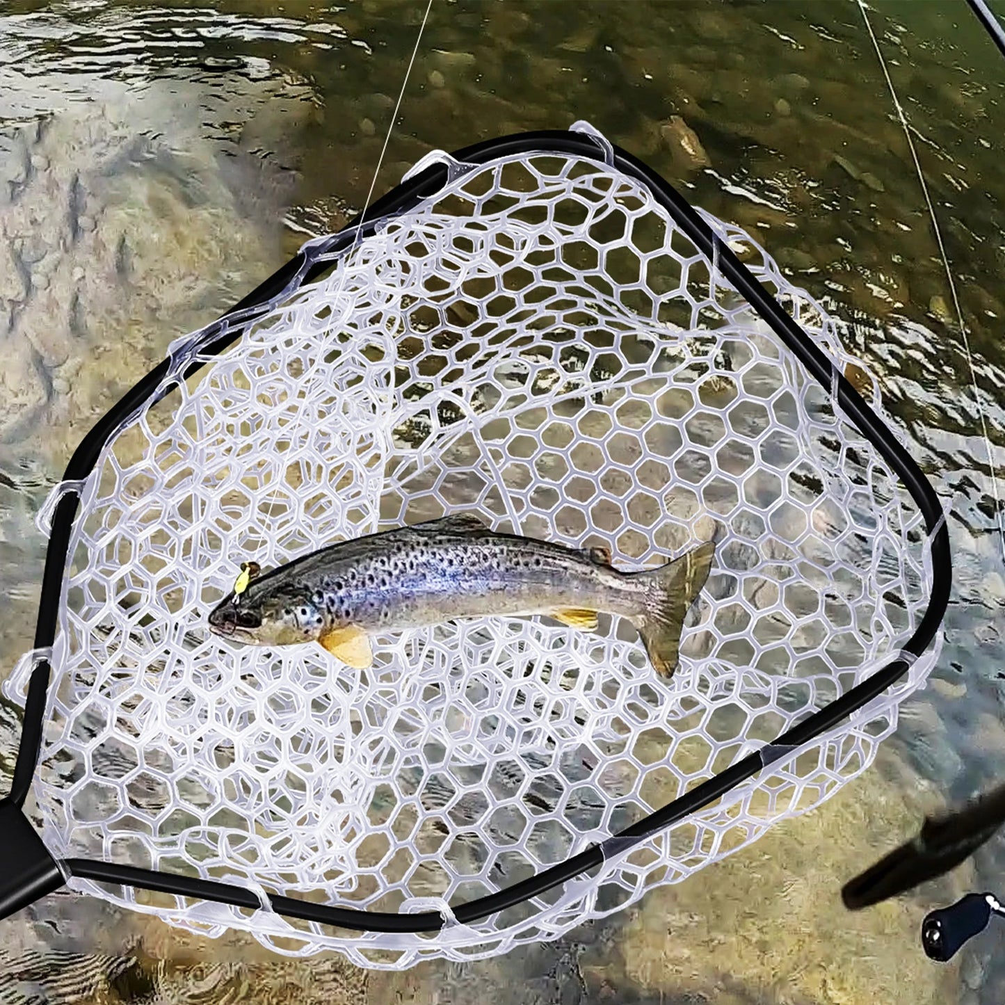 Foldable Fish Net for Trout Fly Fishing