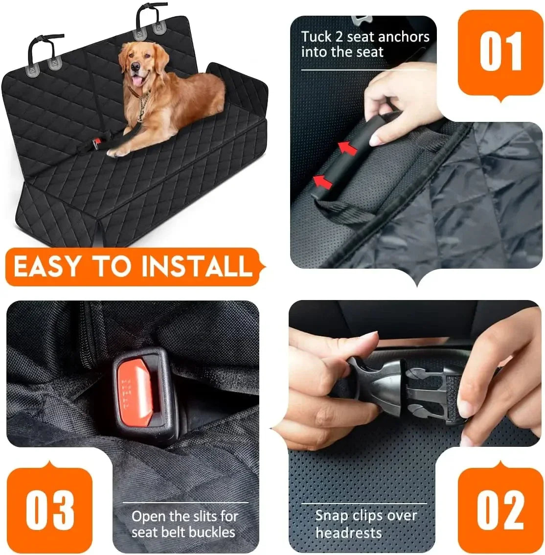 Waterproof Pet Dog Car Seat Cover