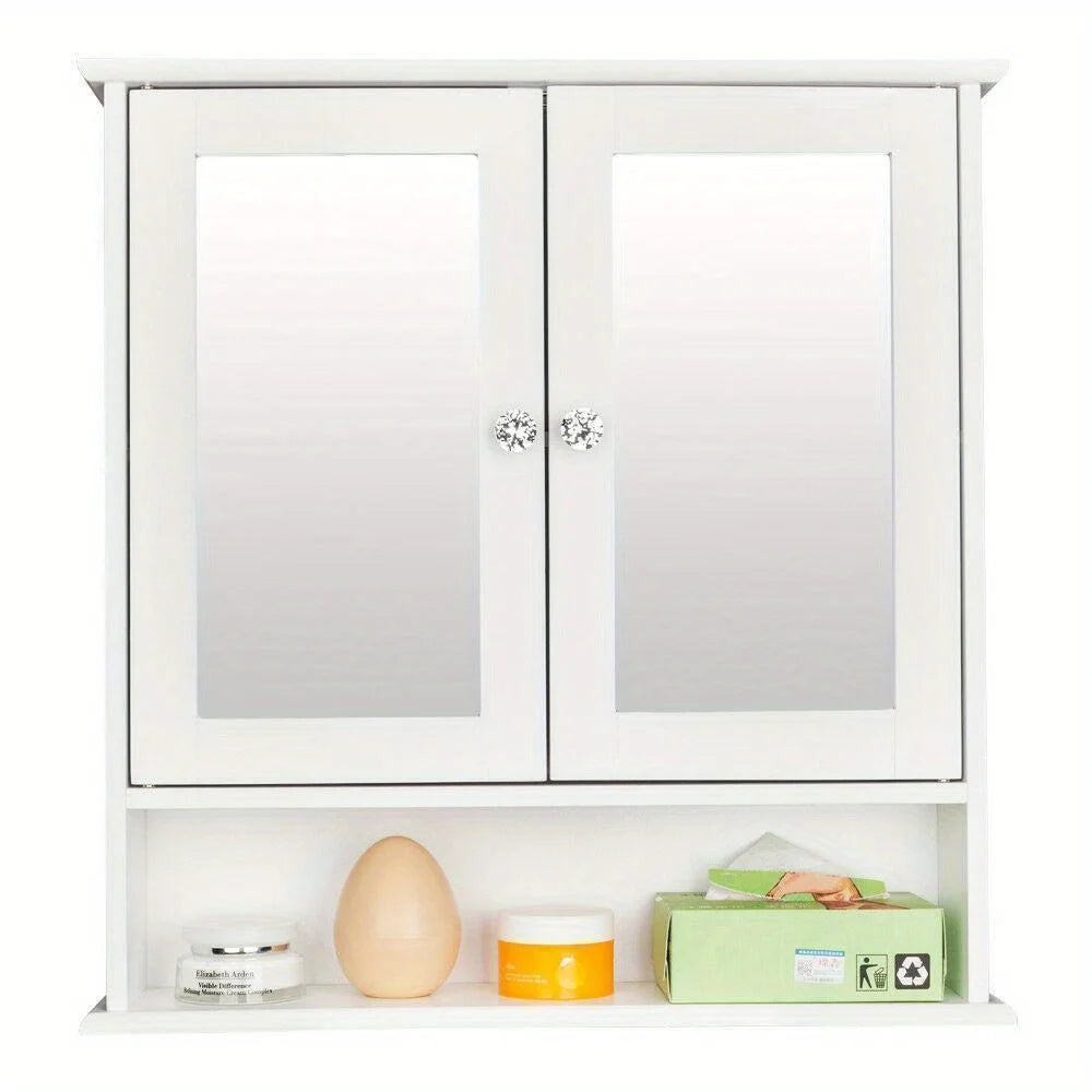 Bathroom Wall Mounted Mirrored Cabinet