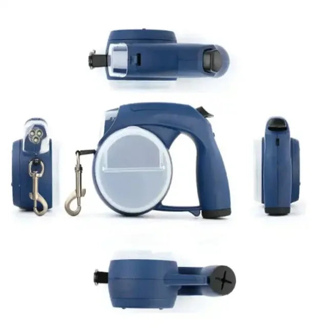 Retractable Adjustable Multifunctional  LED Night Walking Leash