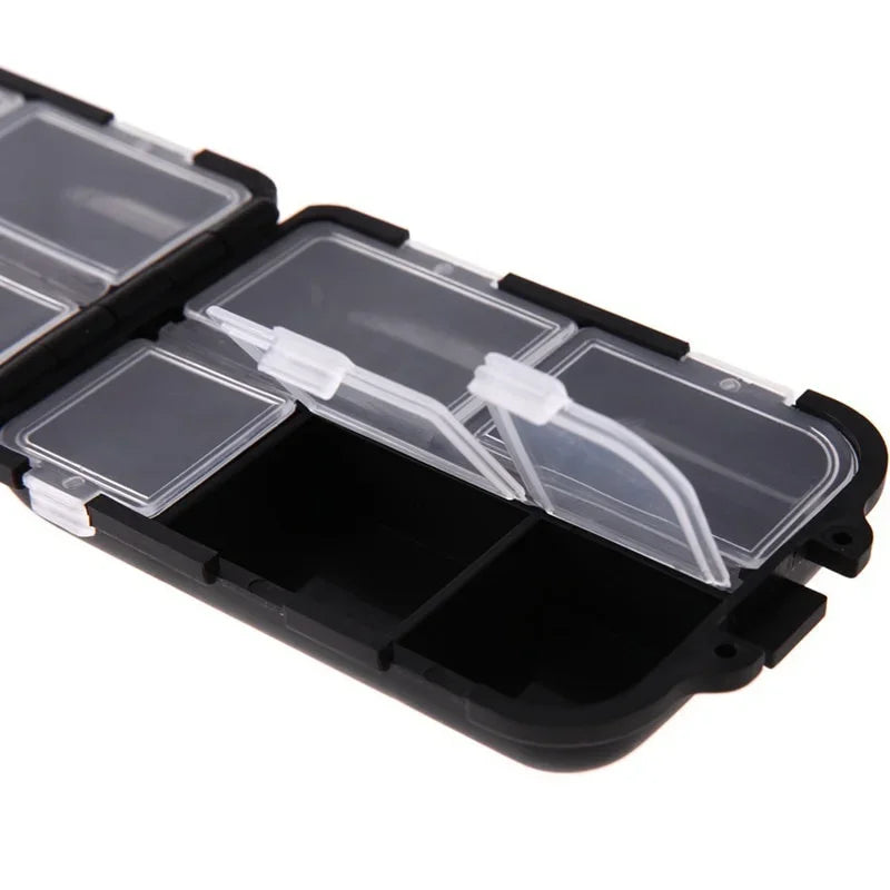 FLYSAND 10 Compartments Fishing Box Mini Storage Box