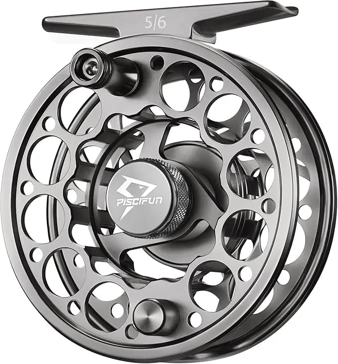 Fishing Reel, CNC-Machined Aluminum Alloy Fly Reel, 3/4, 5/6, 7/8, Weight, Black, Gunmetal, Space Gray