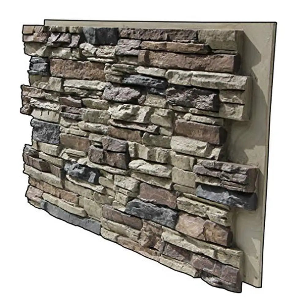 48x24 Class A Fire Rated Faux Stone Siding Panel.