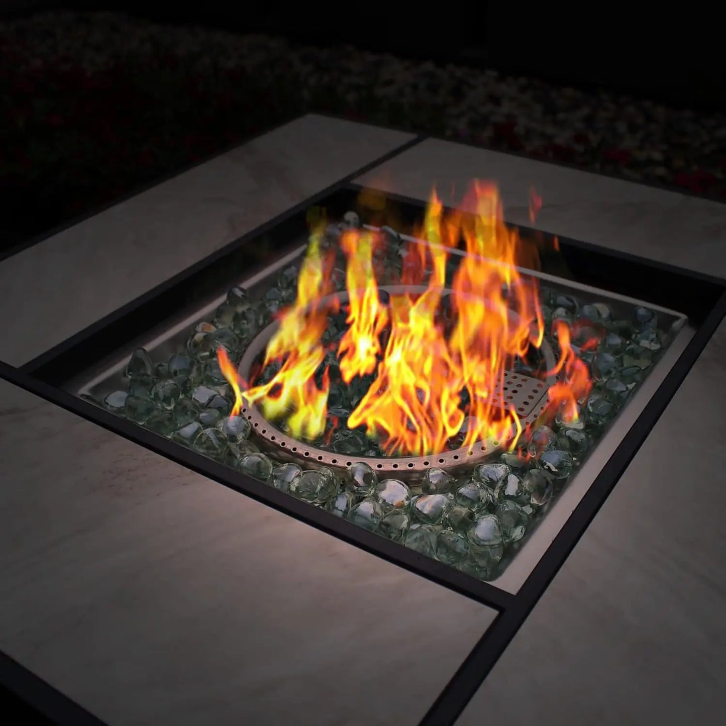 30" Propane Fire Pit with Real Ceramic Tabletop,