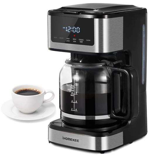 Programmable Drip Coffee Maker 12 Cup with Iced Coffee Function