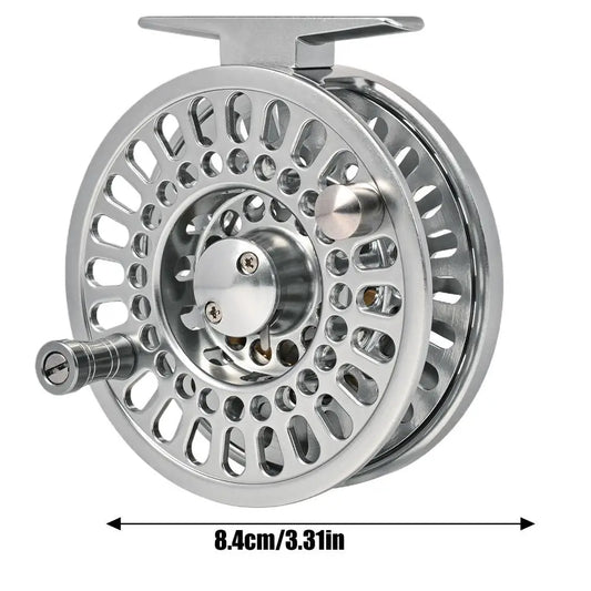 Fly Fishing Reel Freshwater Fishing Reel 6.4/7.4/8.4/9.4cm High strength Aluminum Alloy Spool