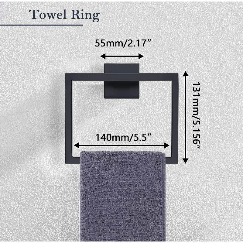 5 Piece Bathroom Hardware Accessories Set